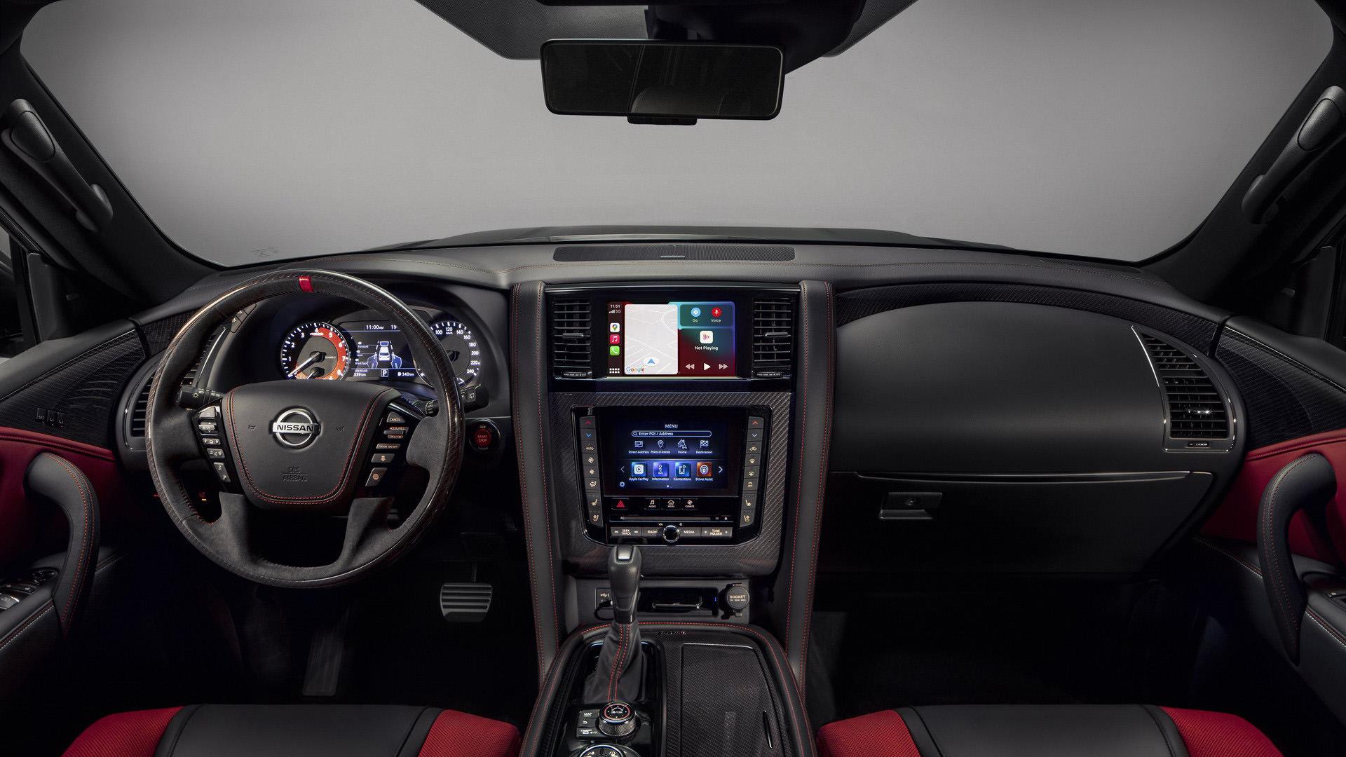 کابین و داشبورد شاسی بلند نیسان پاترول نیسمو / 2021 Nissan Patrol Nismo SUV