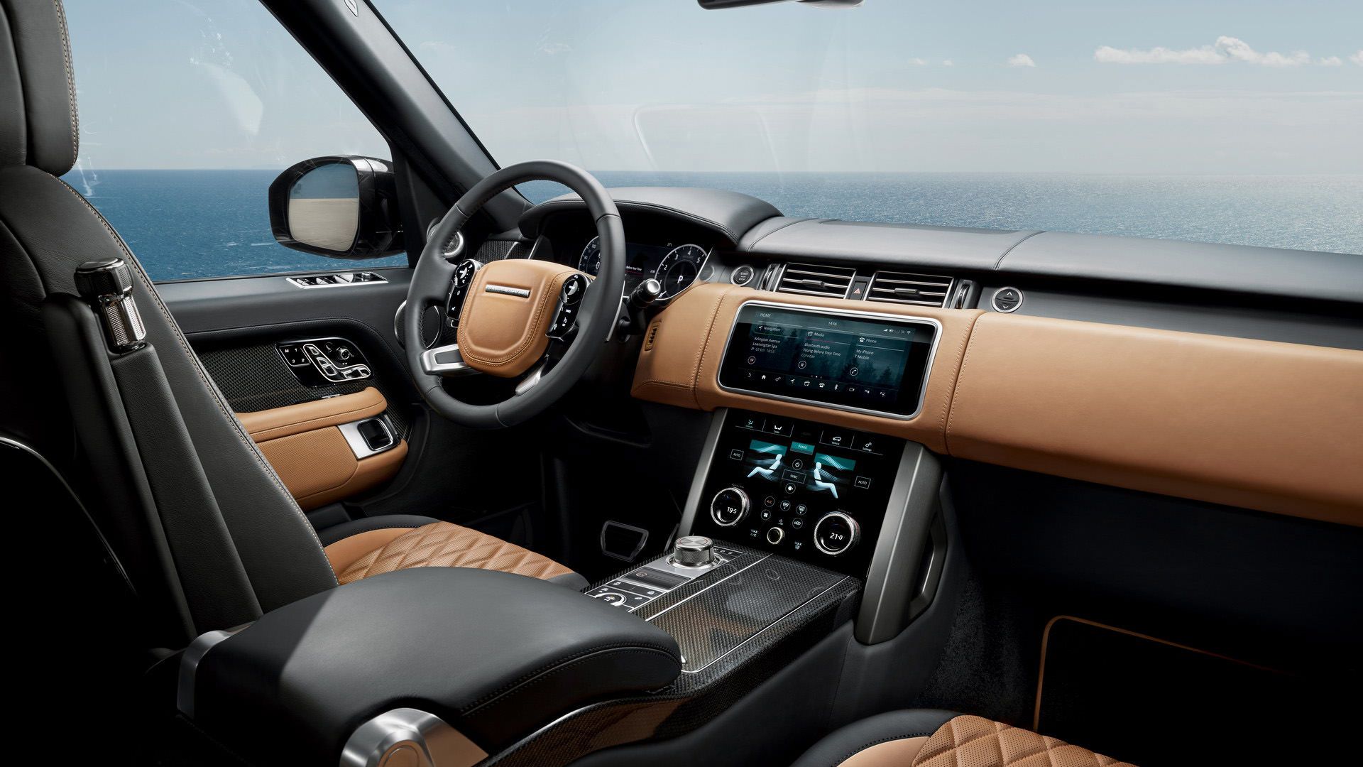 داشبورد شاسی بلند لندرور رنجرور اس وی اتوبیوگرافی / Land Rover Range Rover SVAutobiography سبز رنگ
