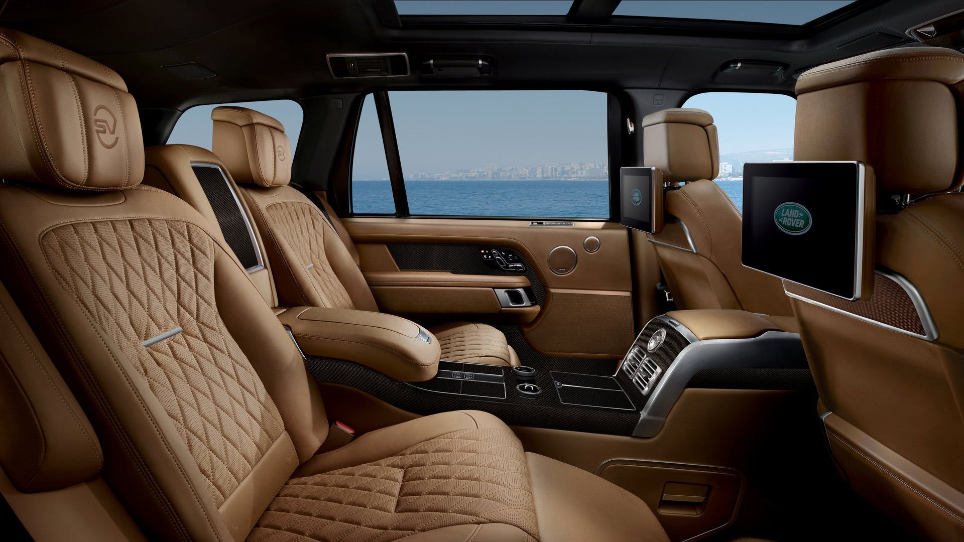 کابین شاسی بلند لندرور رنجرور اس وی اتوبیوگرافی / Land Rover Range Rover SVAutobiography سبز رنگ