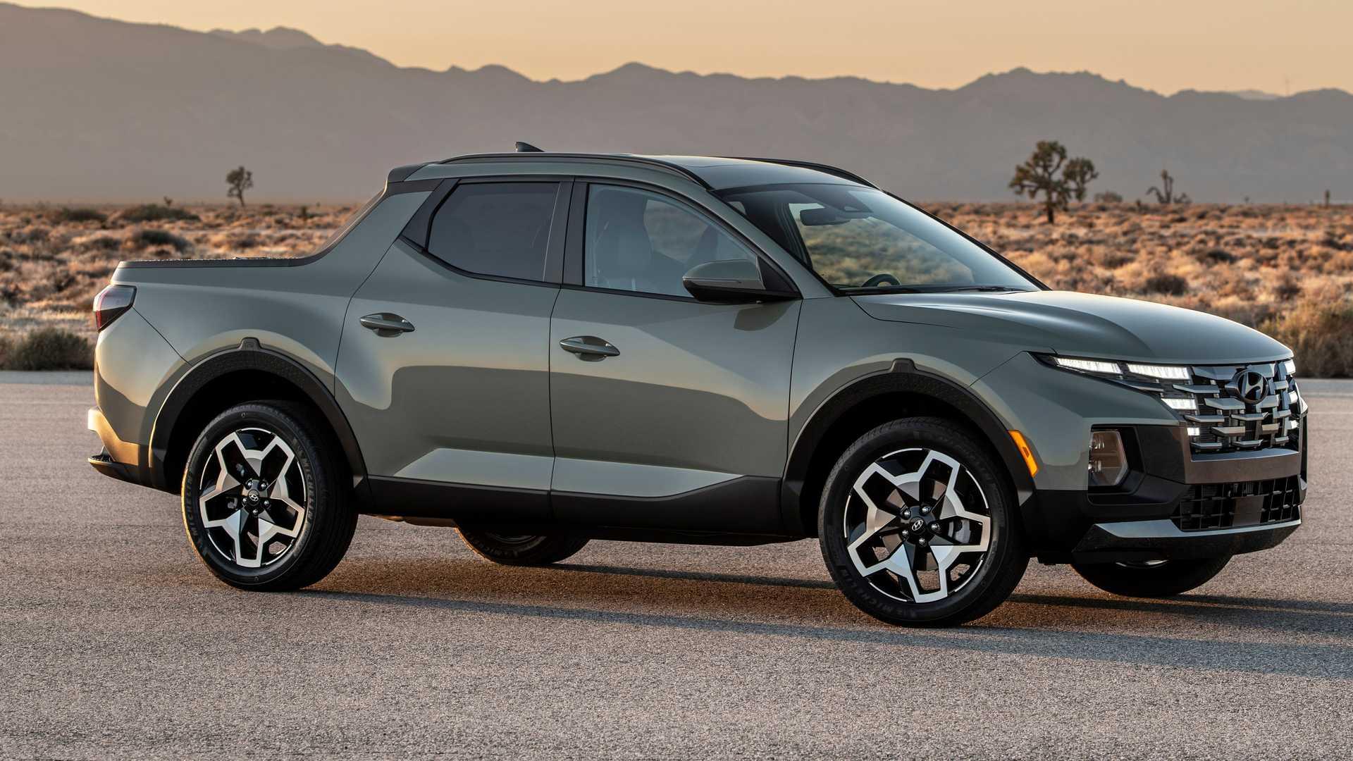 نمای سه رخ هیوندای سانتاکروز 2022 Hyundai Santa Cruz 