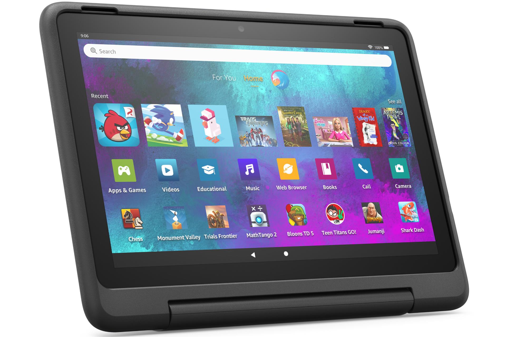 تبلت Fire HD 10 Kids Pro از نمای جلو رندر رسمی