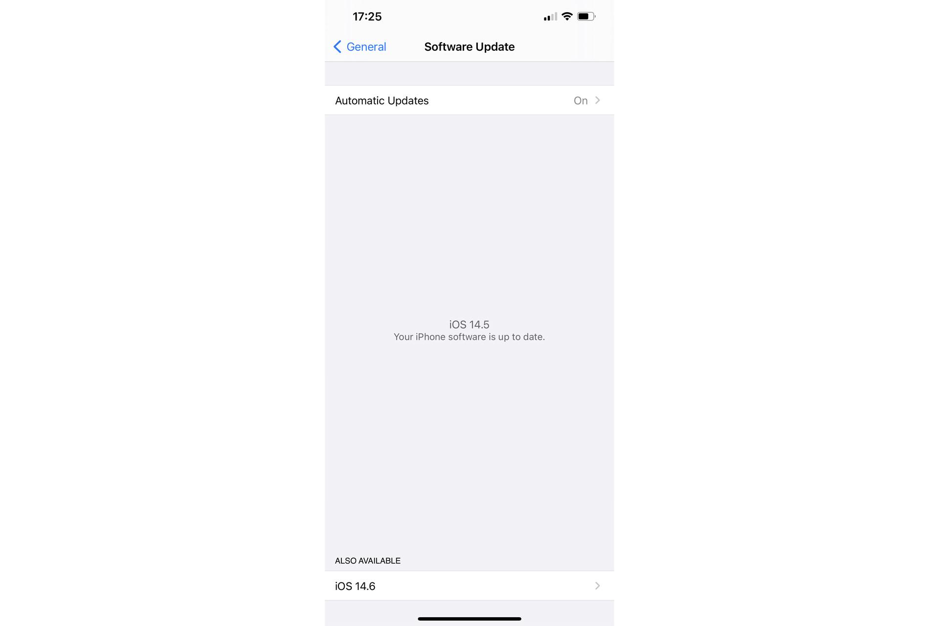اسکرین شات بخش جدید Also Available در منوی آپدیت iOS اپل آیفون