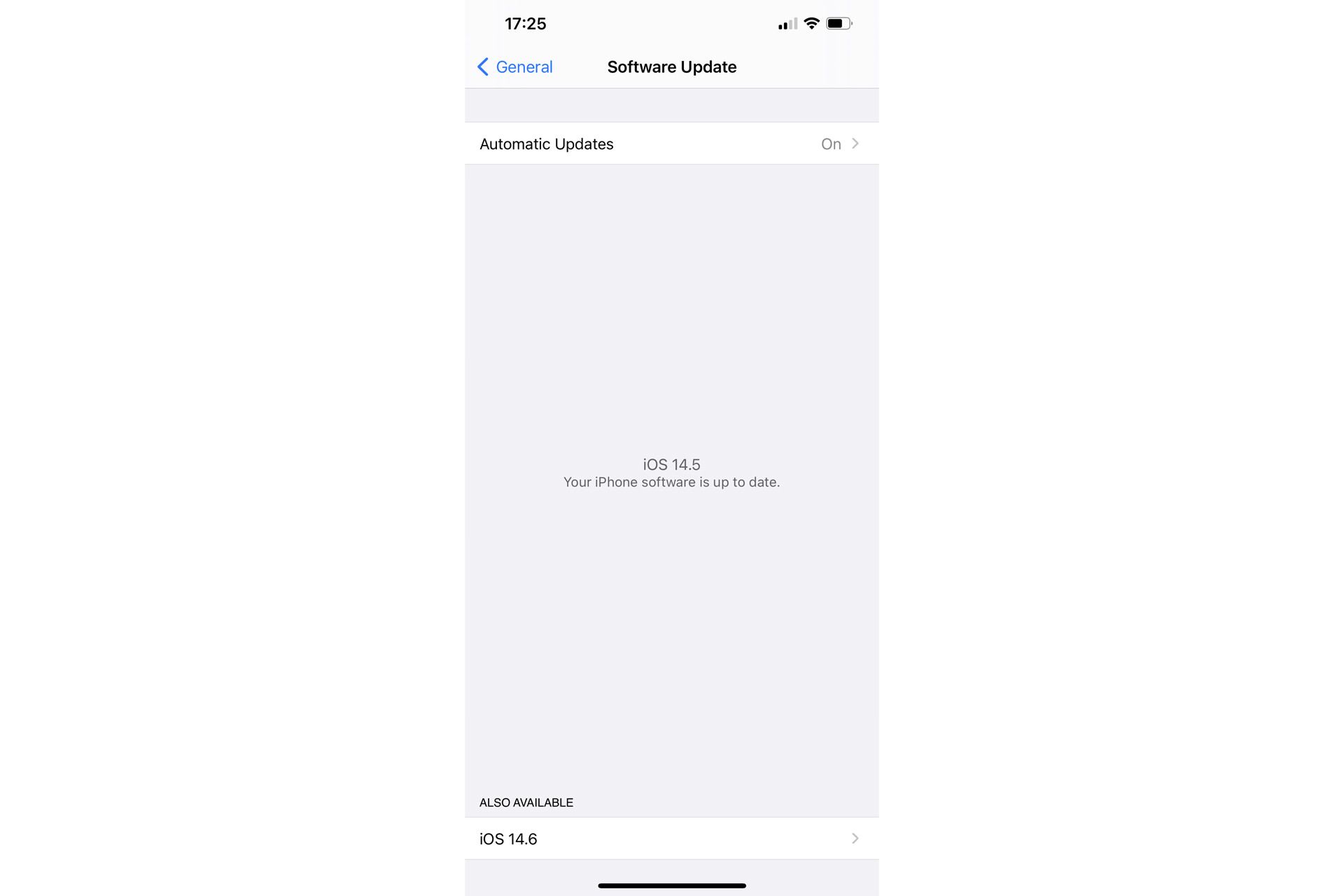 اسکرین شات بخش جدید Also Available در منوی آپدیت iOS اپل آیفون