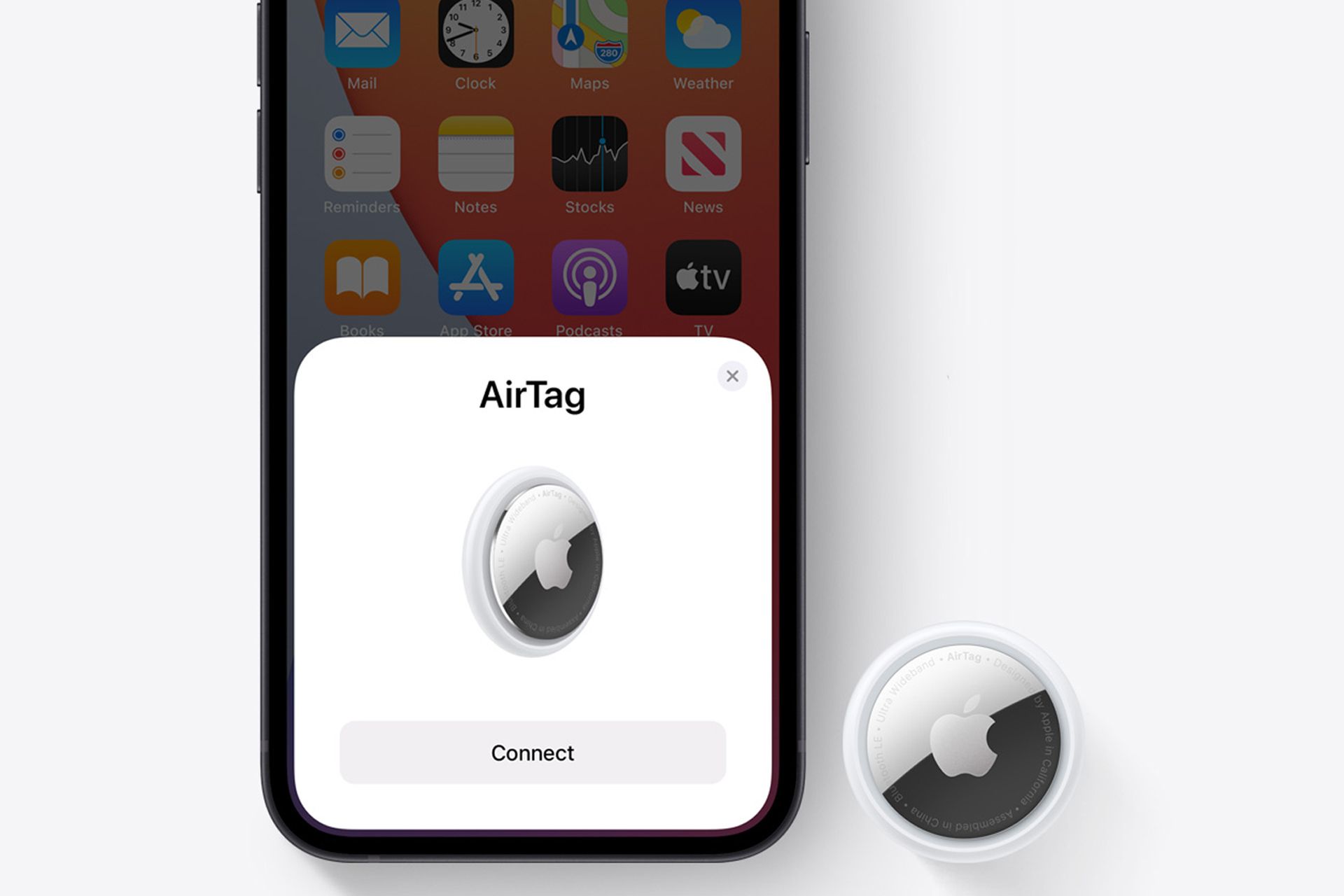 آیفون 12 اپل در کنار ایرتگ
