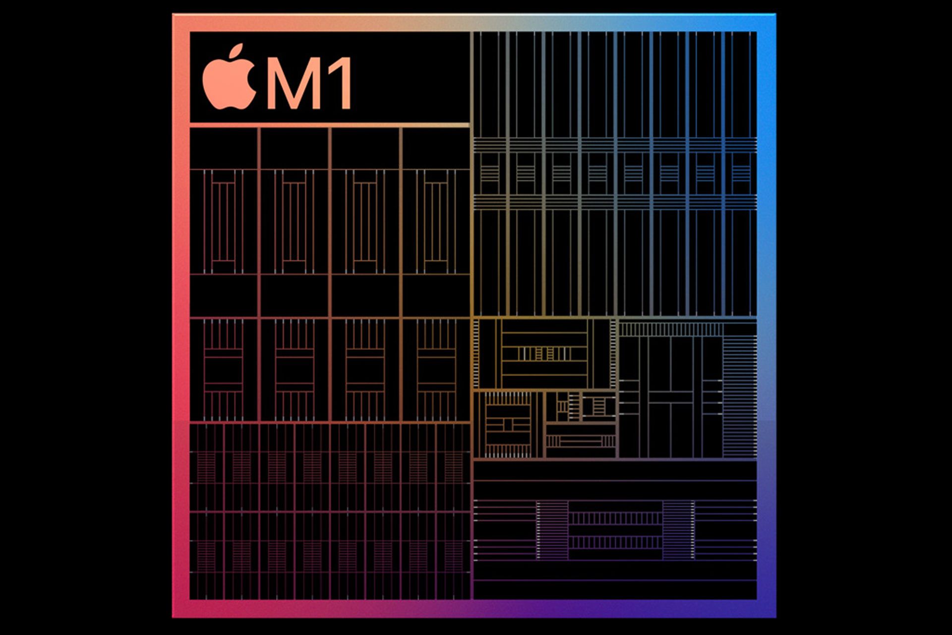 طرح پردازنده تراشه اپل ام وان / Apple M1 در آیپد پرو 2021