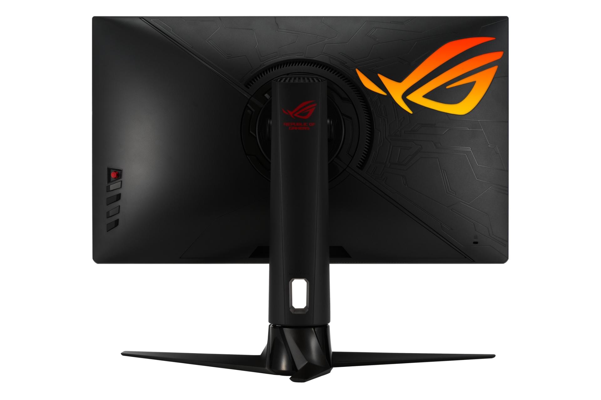 پشت مانیتور ایسوس 27 اینچ مدل راگ استریکس Asus ROG Strix XG27AQM QHD