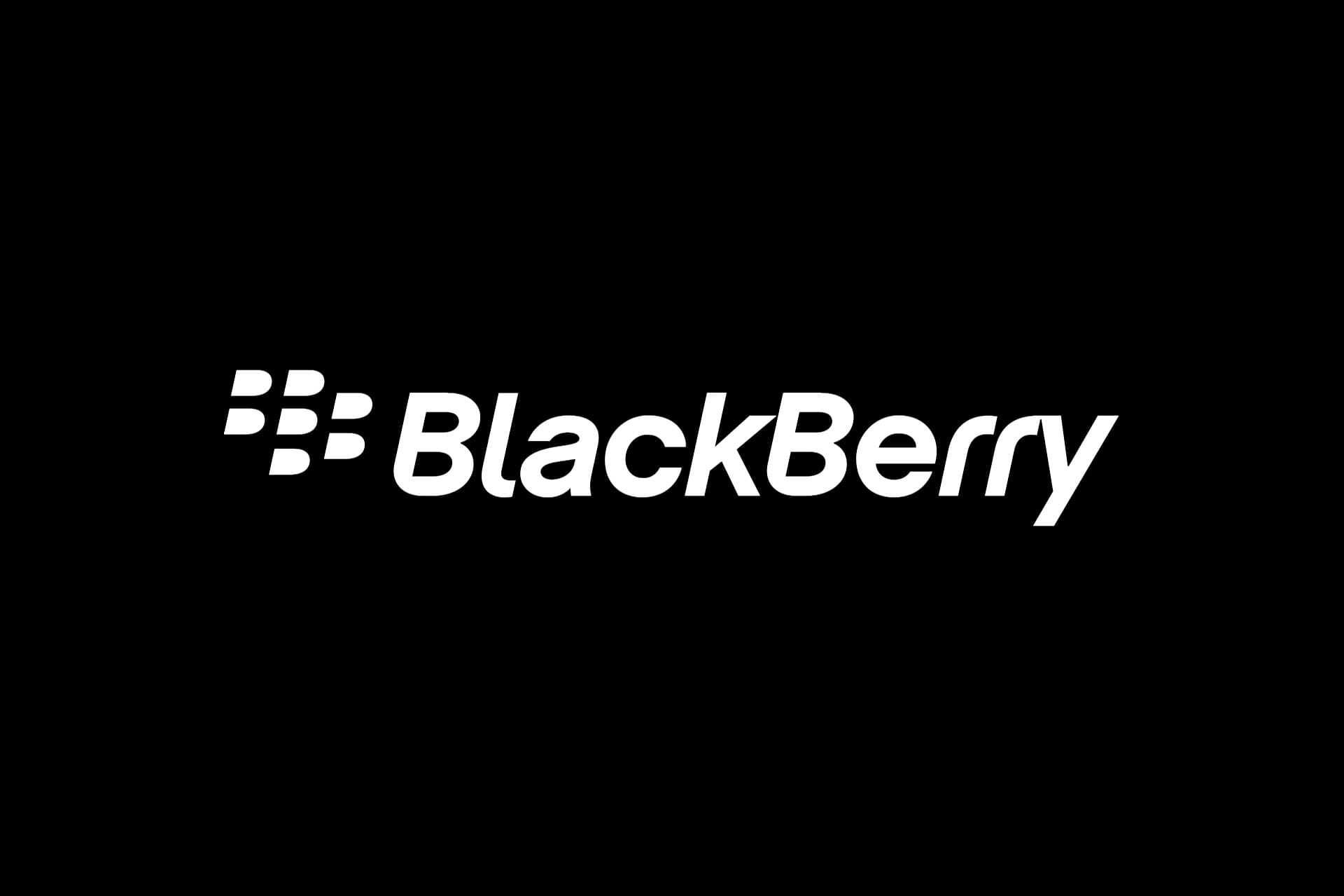 لوگو بلک بری / Blackberry در پس زمینه مشکی