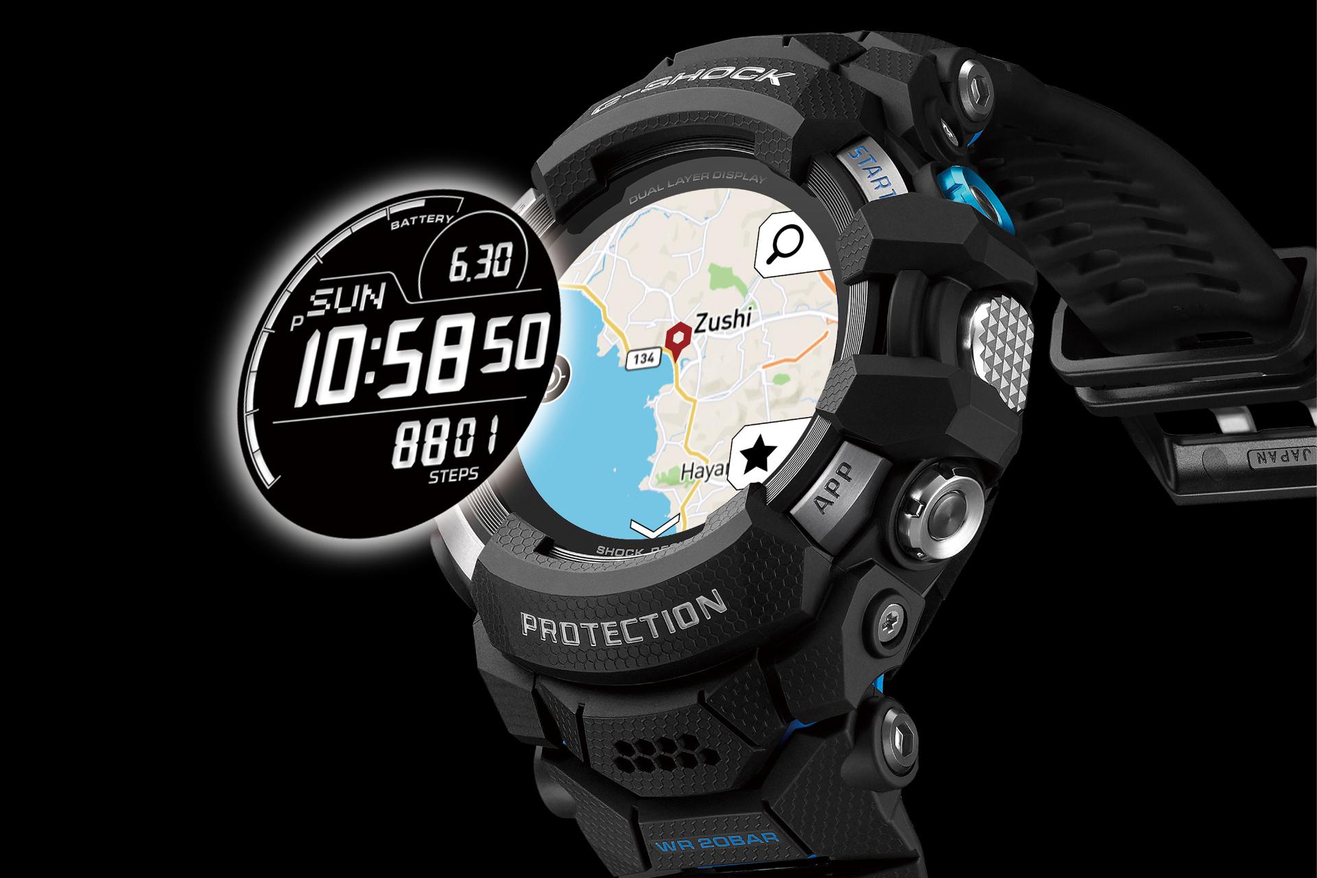 نمایشگر دو لایه ساعت Casio GSW-H1000 کاسیو