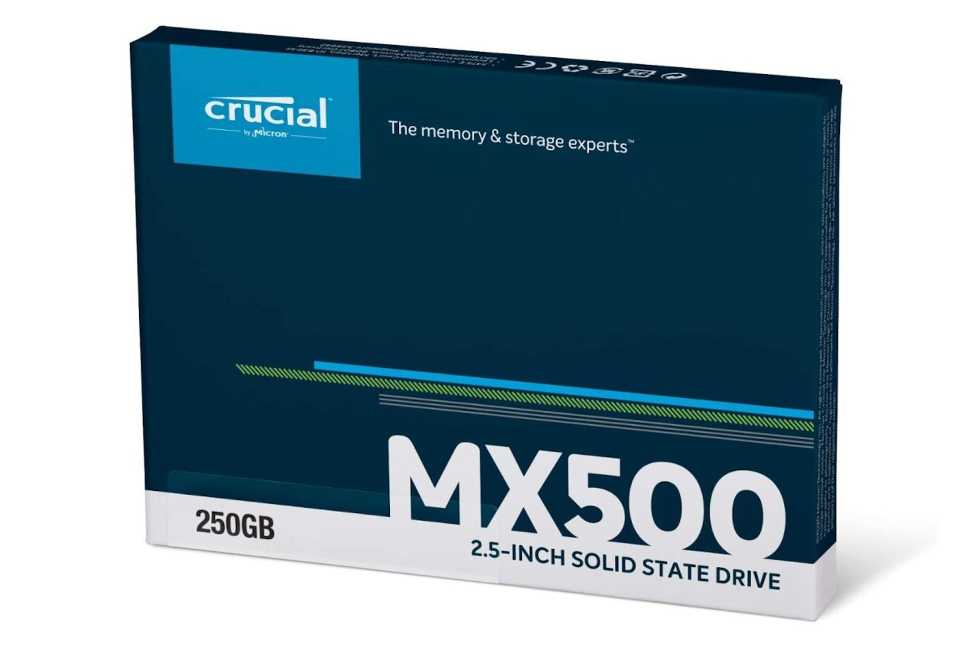 جعبه SSD کروشیال Crucial MX500 SATA 2.5 Inch 250GB ظرفیت 250 گیگابایت