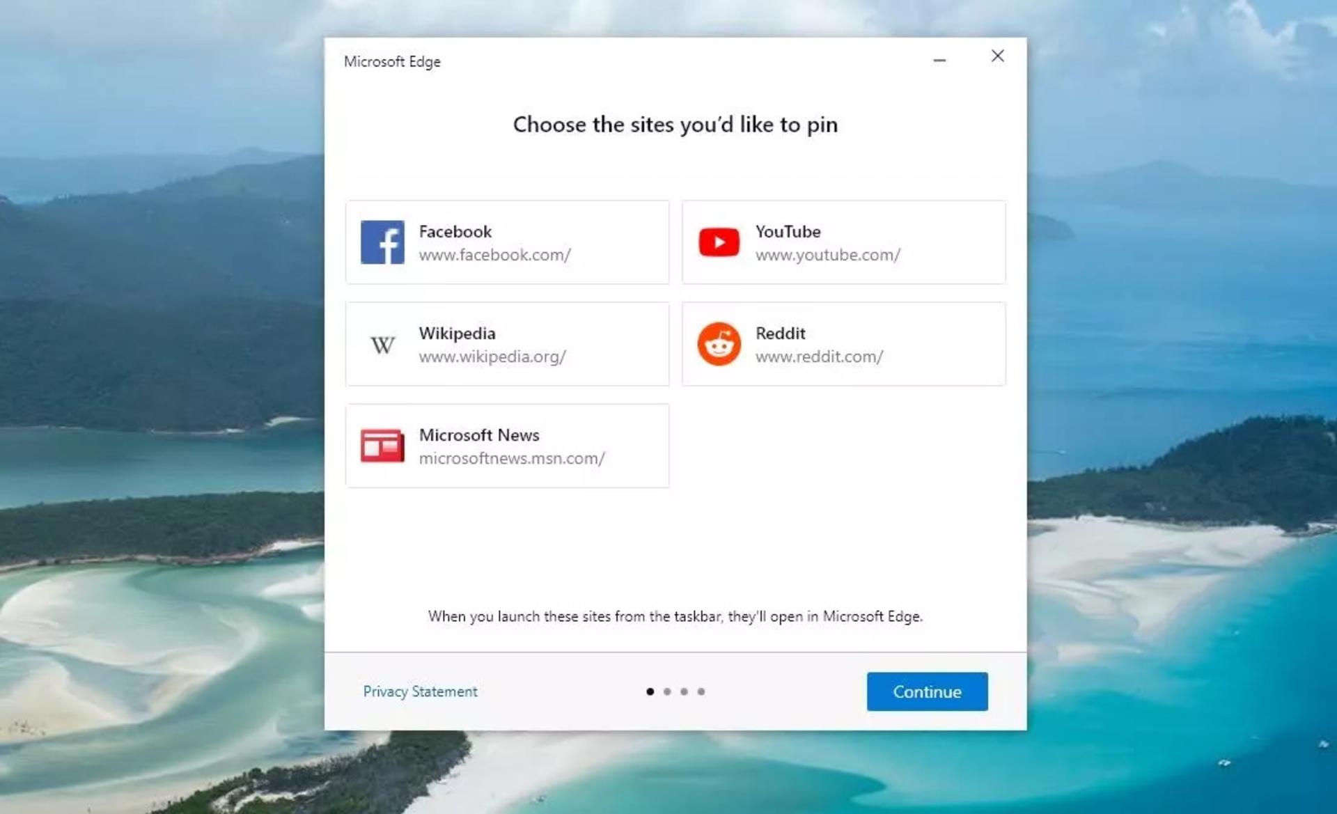 صفحه Try it پنجره وب اپلیکیشن مایکروسافت اج در ویندوز ۱۰