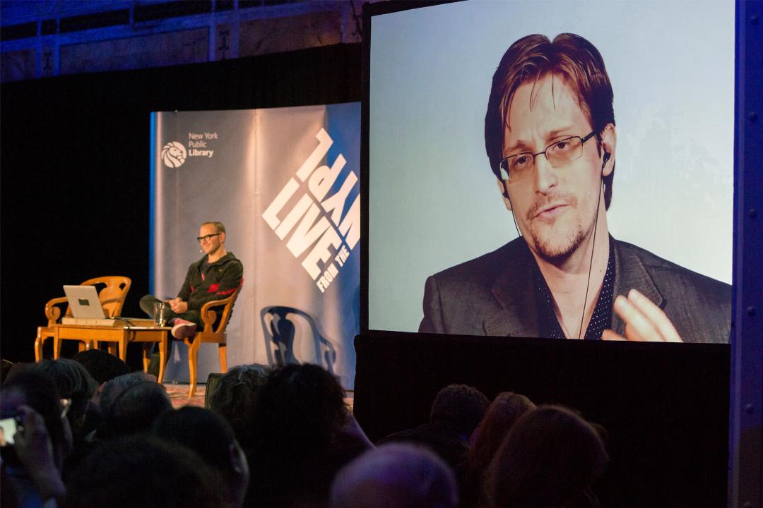 ادوارد اسنودن / Edward Snowden افشاگر برنامه های NSA آمریکا در کنفرانس مجازی