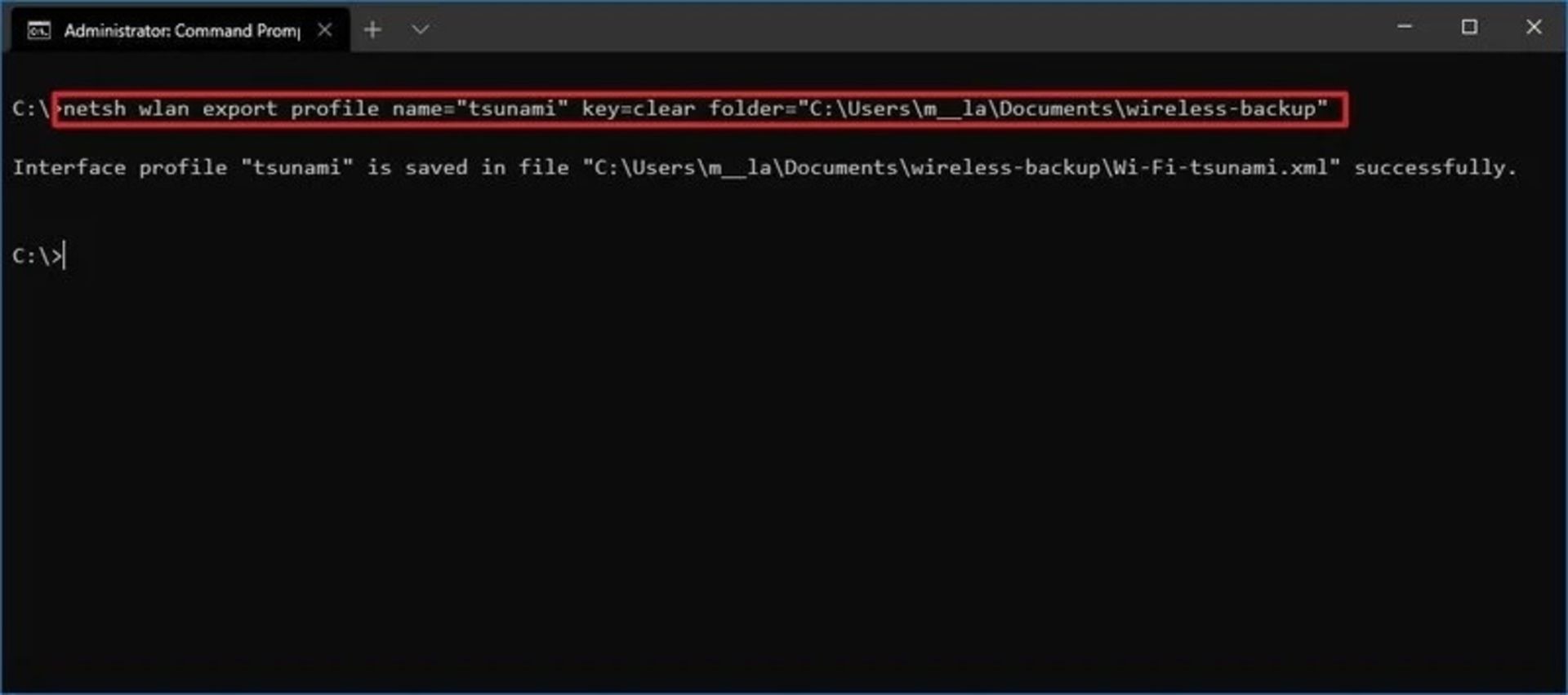 صادر کردن تنظیمات بی سیم - 2