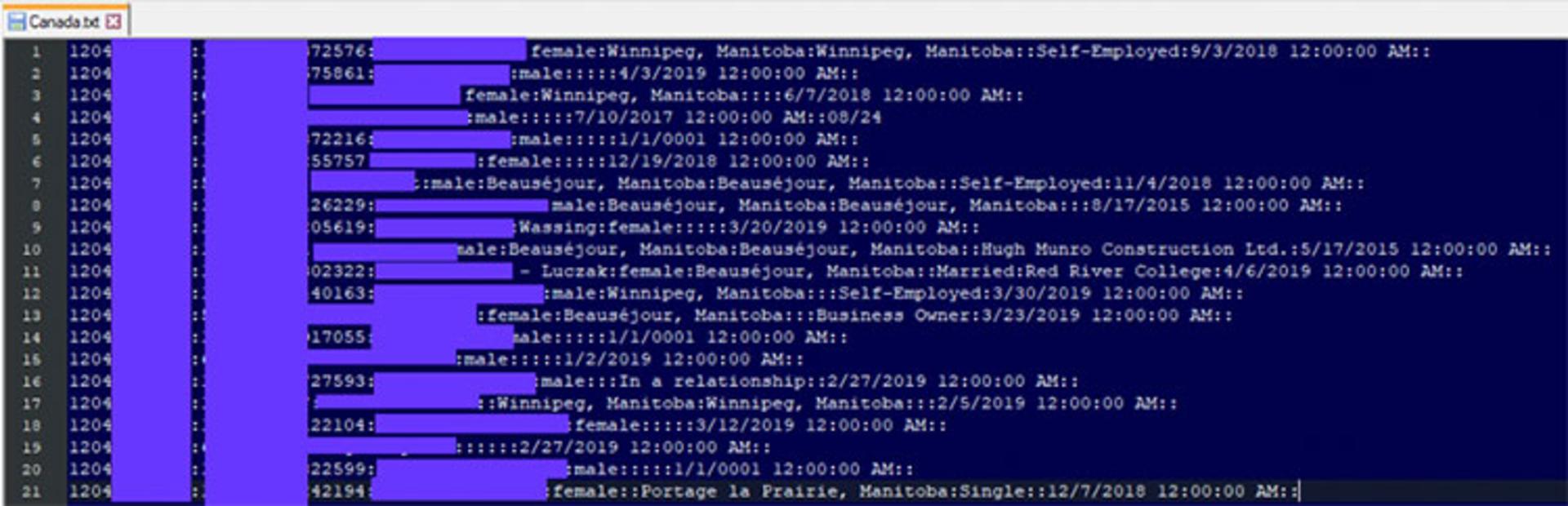 اطلاعات کاربران فیسبوک