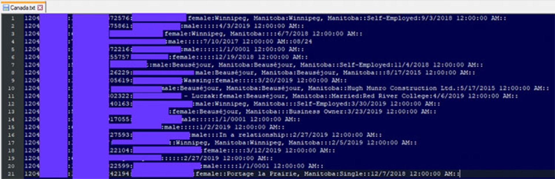 اطلاعات کاربران فیسبوک