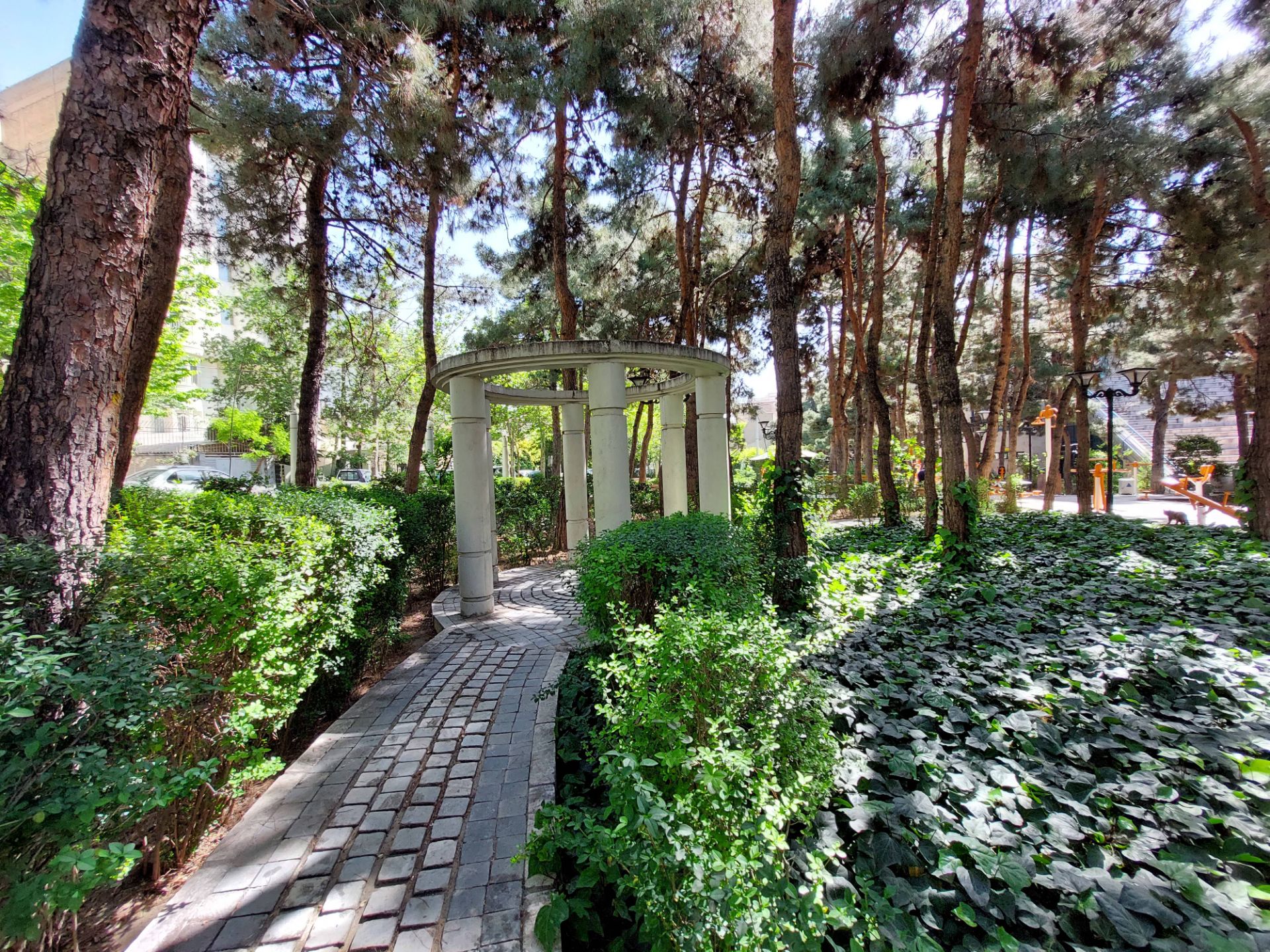 عکس نمونه دوربین اولتراواید گلکسی A72 در نور مناسب - نمایی در پارک صبا خیابان جردن