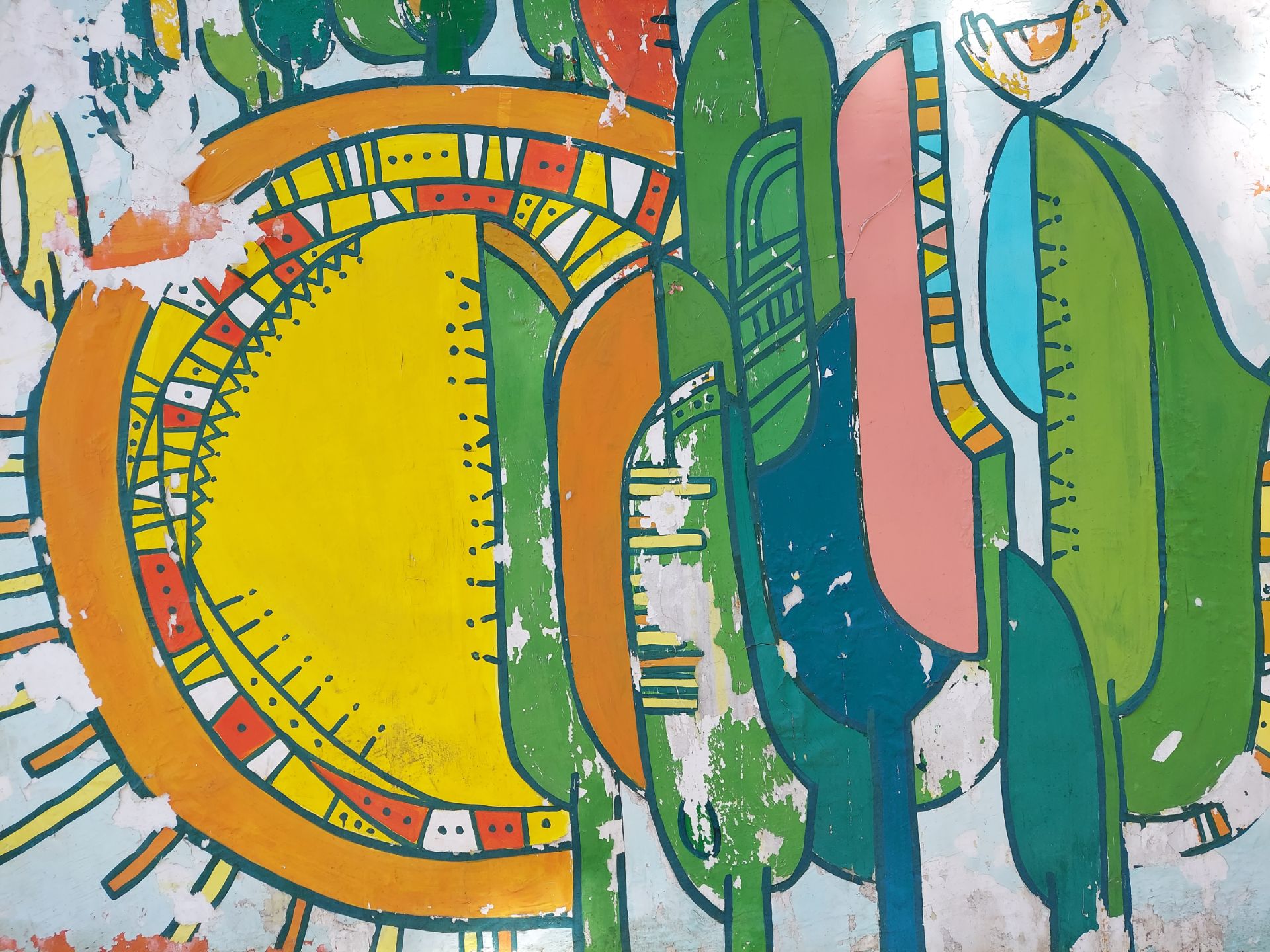 عکس نمونه دوربین واید گلکسی M51 سامسونگ در نور مناسب - نقاشی روی دیوار خیابان جردن