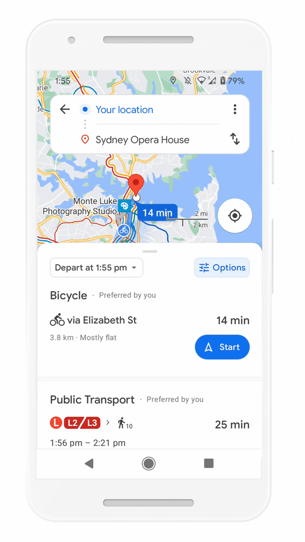 مسیریابی جدید گوگل مپ / Google Maps
