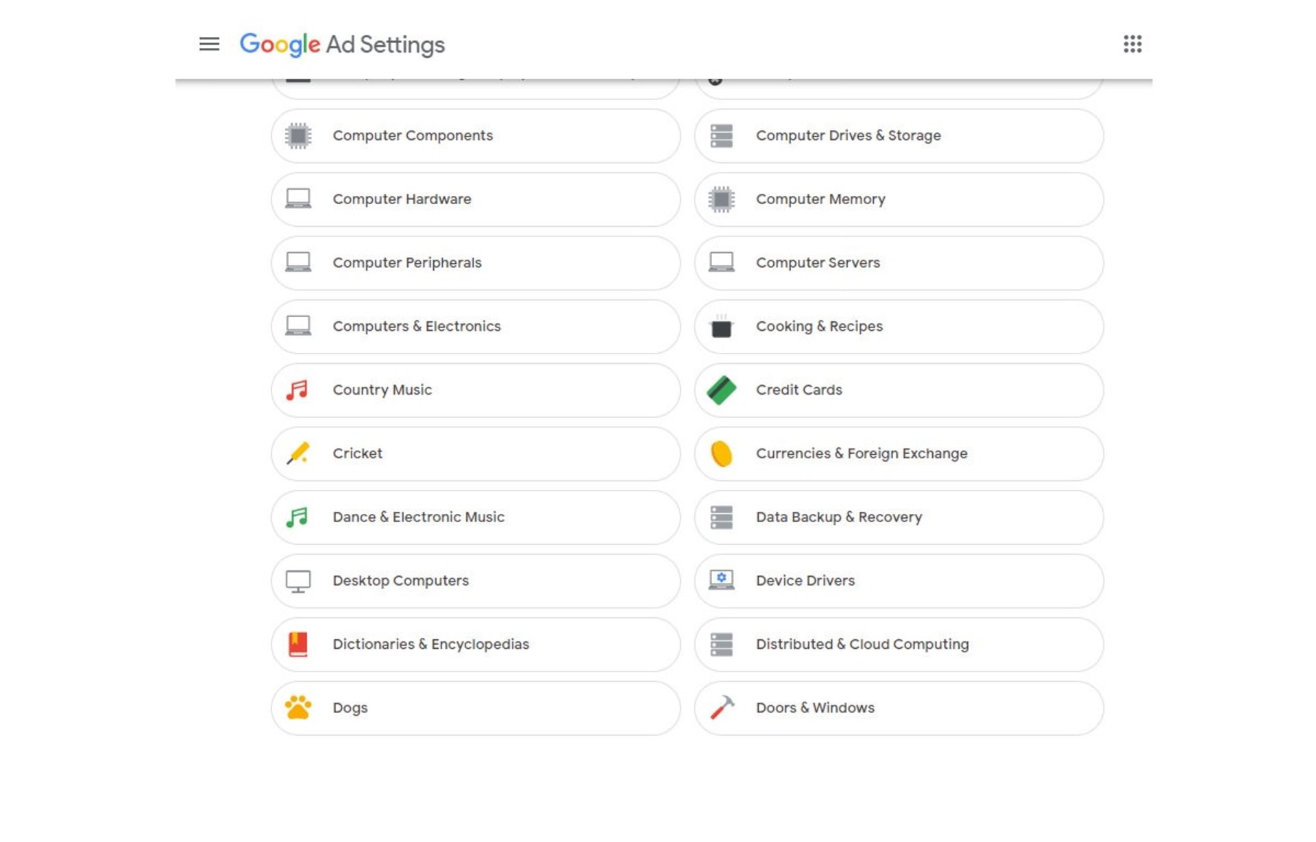 مدیریت داده‌های شخصی در حساب گوگل