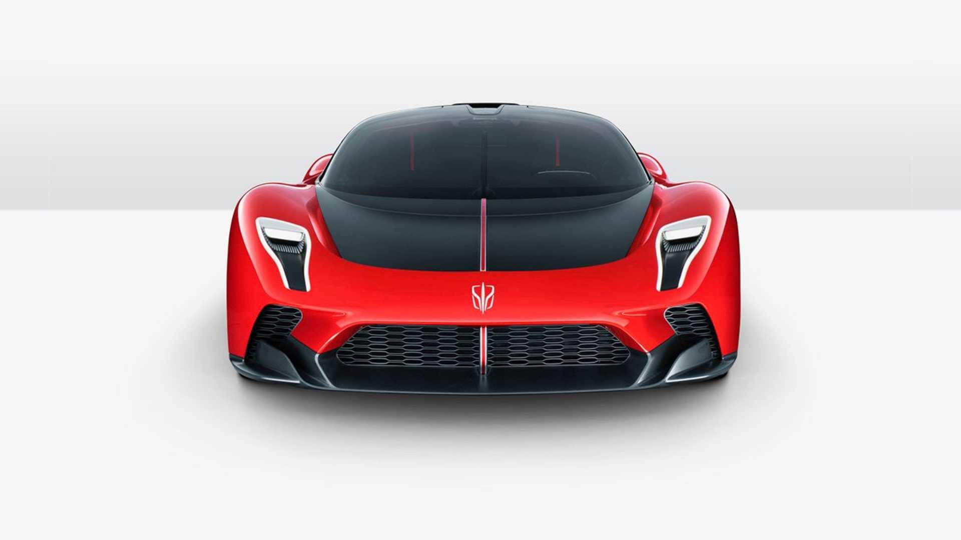 نمای روبرو ابرخودرو هونگ چی Hongqi S9 Hypercar