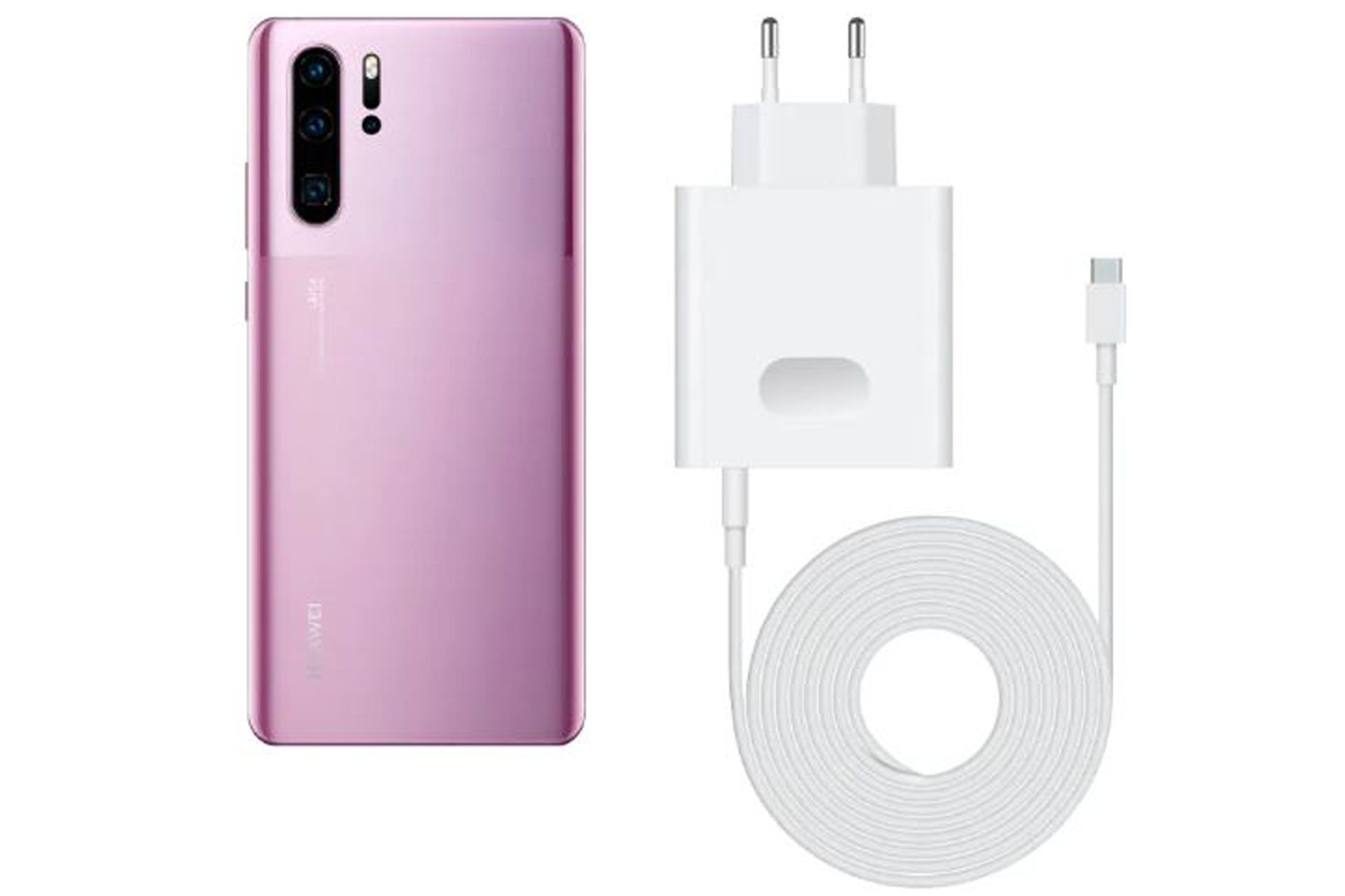 شارژر میت بوک دی ۱۴ / MateBook D14 هواوی در کنار گوشی