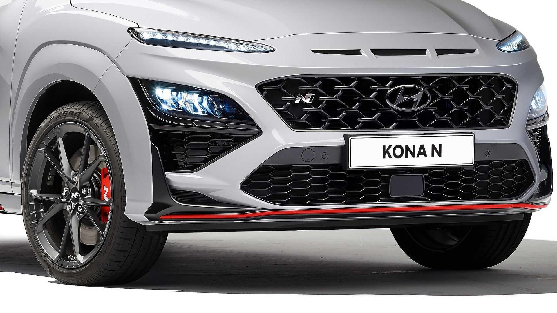 نمای سپر جلو Hyundai Kona N هیوندای کنا