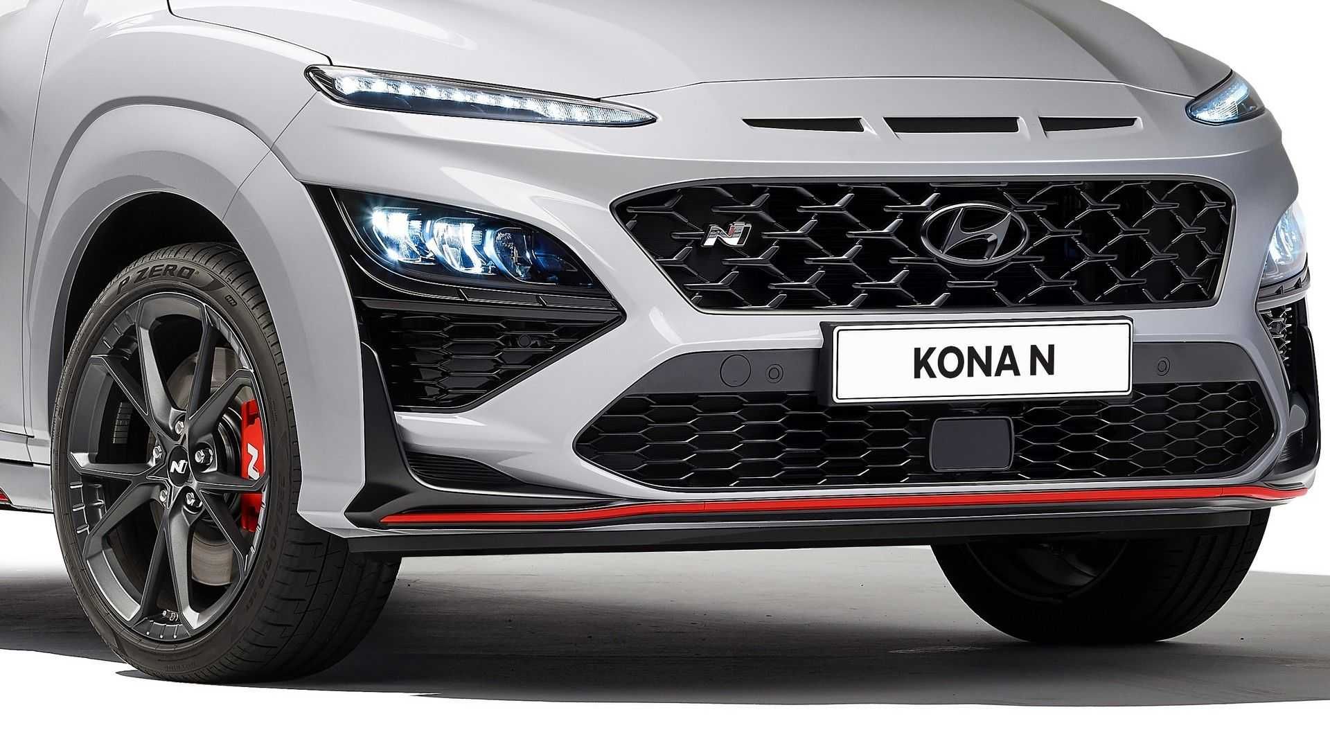 نمای سپر جلو Hyundai Kona N هیوندای کنا