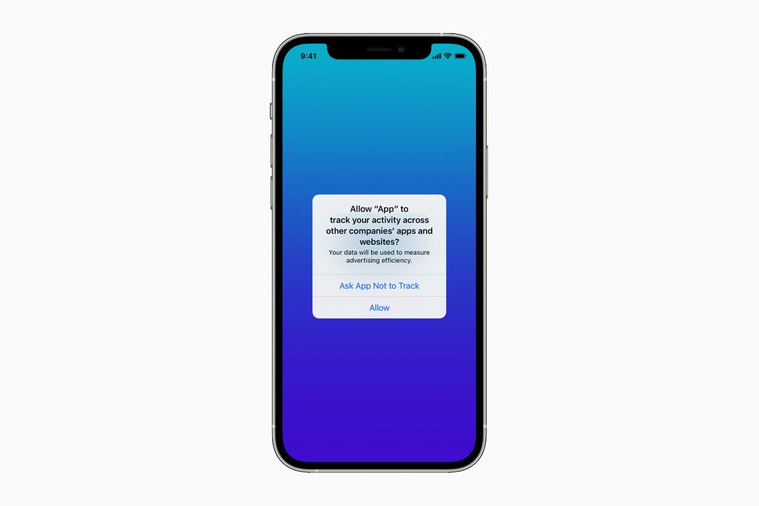 پنجره شناور App Tracking Transparency در iOS 14.5 آیفون 12 اپل