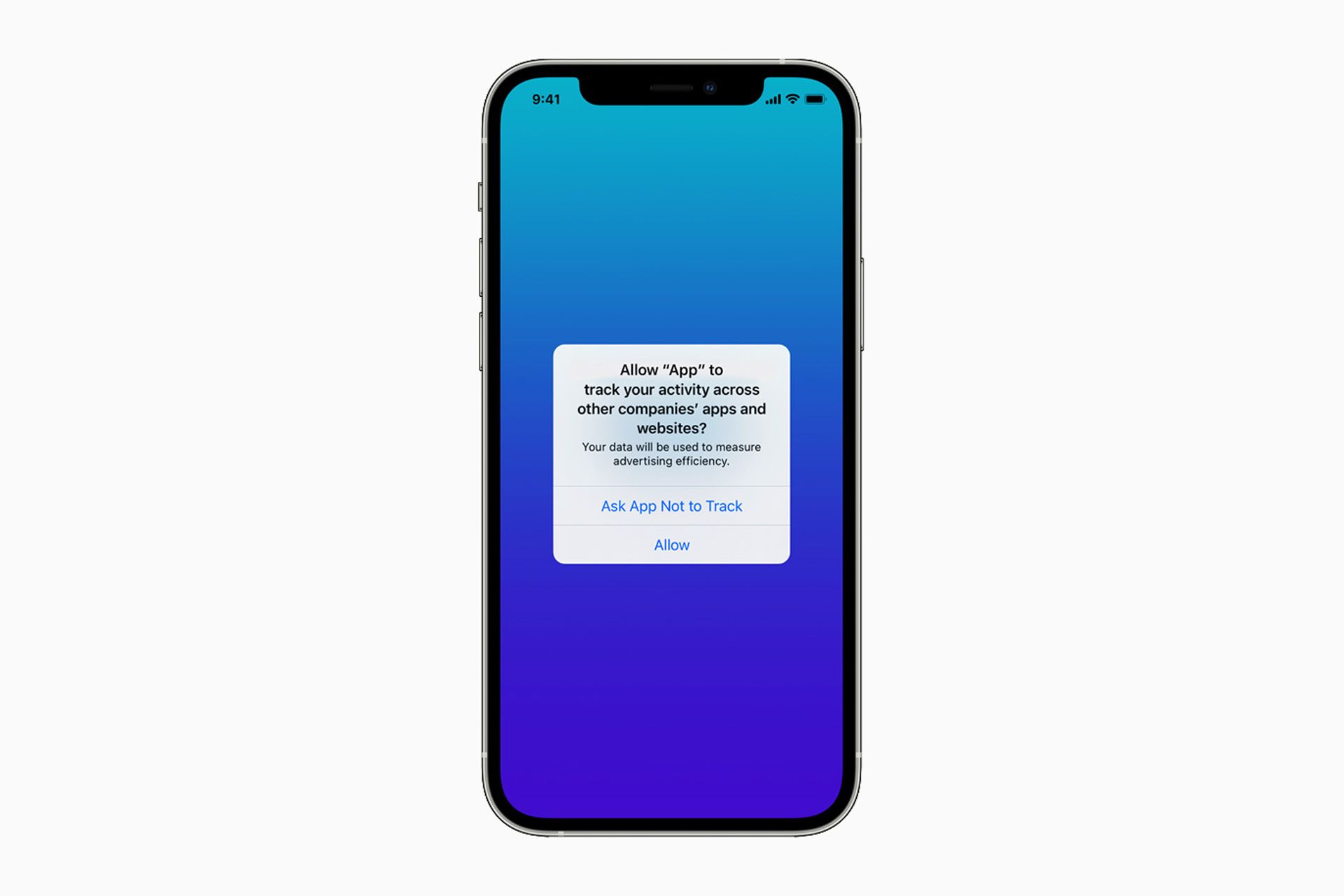 پنجره شناور App Tracking Transparency در iOS 14.5 آیفون 12 اپل