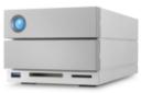 نمای جلو هارد دیسک لسی 2big Dual Thunderbolt 3 ظرفیت 20 ترابایت رنگ سفید