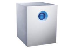 نمای جلو هارد دیسک لسی 5big Thunderbolt 2 ظرفیت 40 ترابایت رنگ سفید