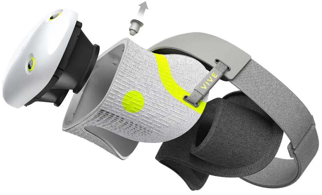 قطعات هدست واقعیت مجازی HTC Vive Air طرح مفهومی