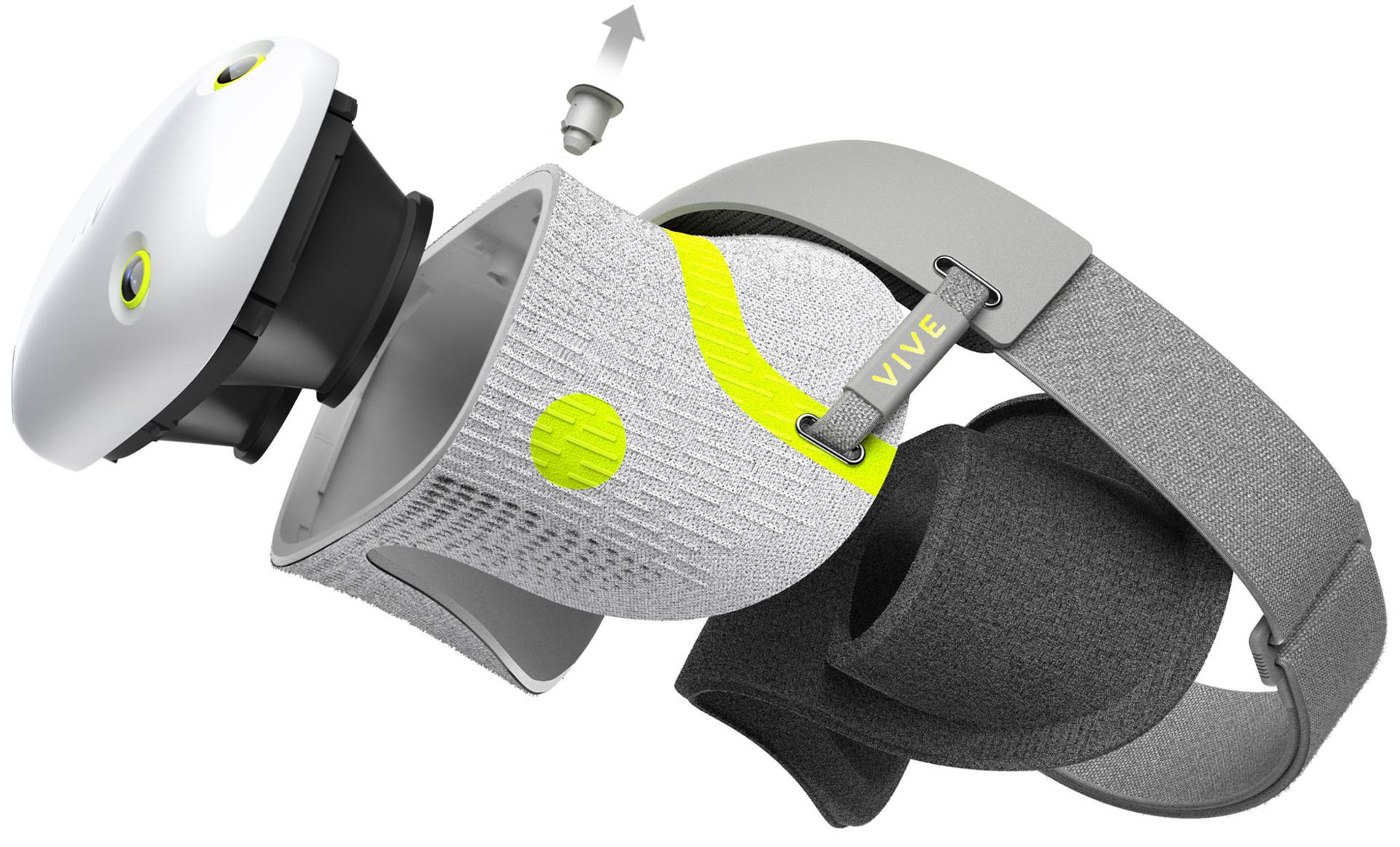 قطعات هدست واقعیت مجازی HTC Vive Air طرح مفهومی