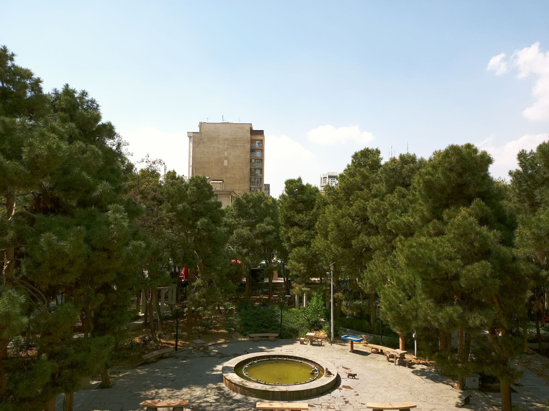 عکس نمونه دوربین اصلی ال جی K61 در نور مناسب - نمای پارک صبا جردن از بالا