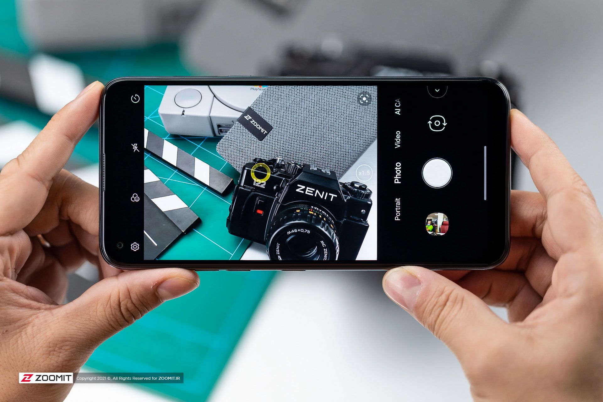 رابط کاربری دوربین گوشی ال جی K61