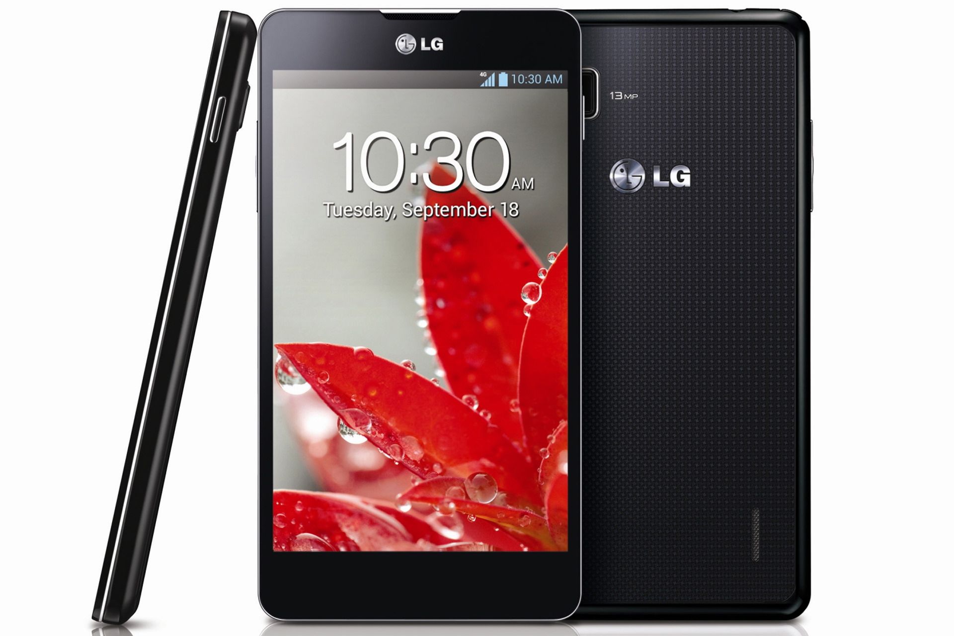 گوشی ال جی اپتیموس G مدل مشکی از تمام زوایا