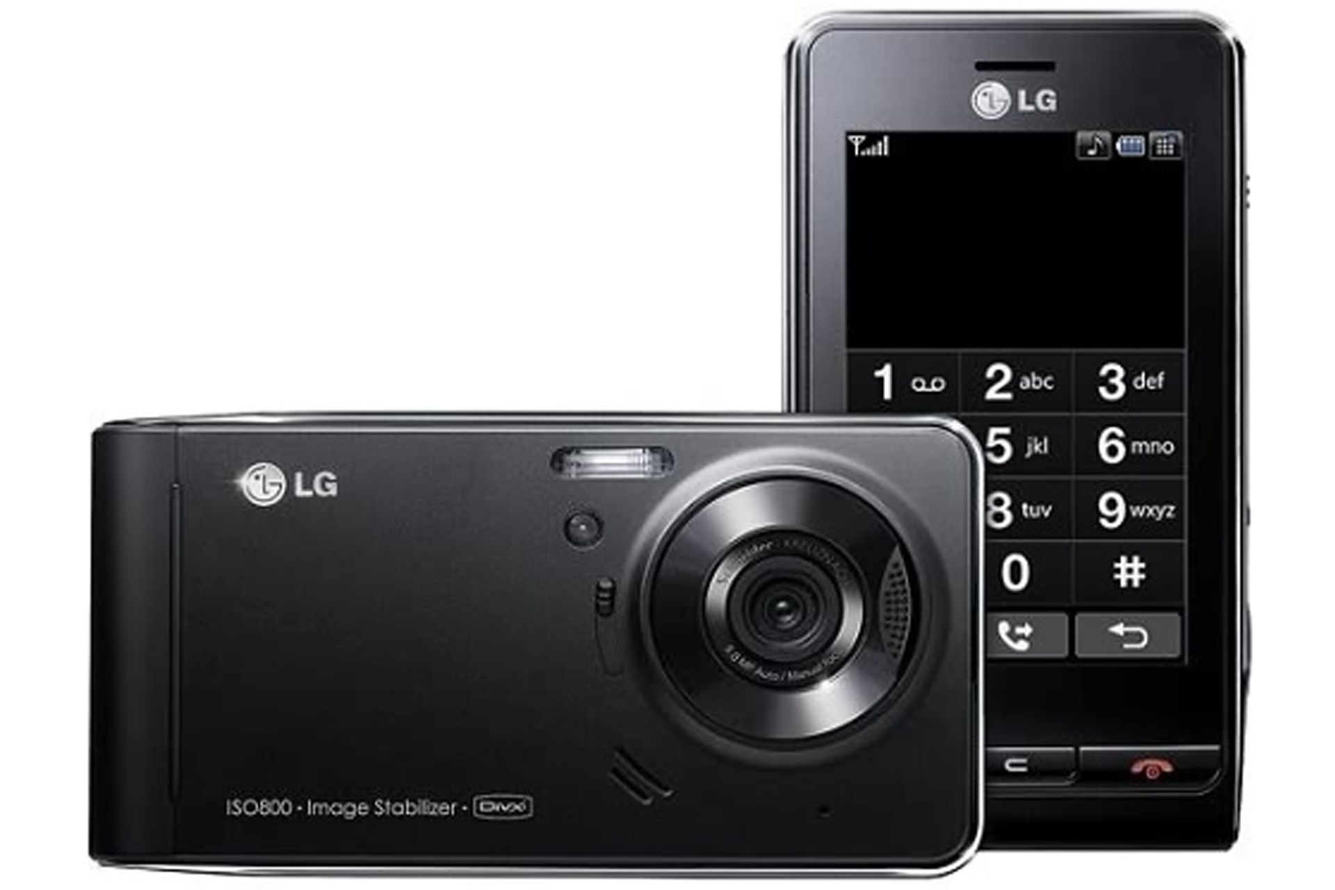 گوشی ال جی ویوتی / LG Viewty از نمای جلو و پشت