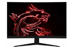 نمای جلو مانیتور ام اس آی 27 اینچ مدل Optix G27C5 رنگ مشکی