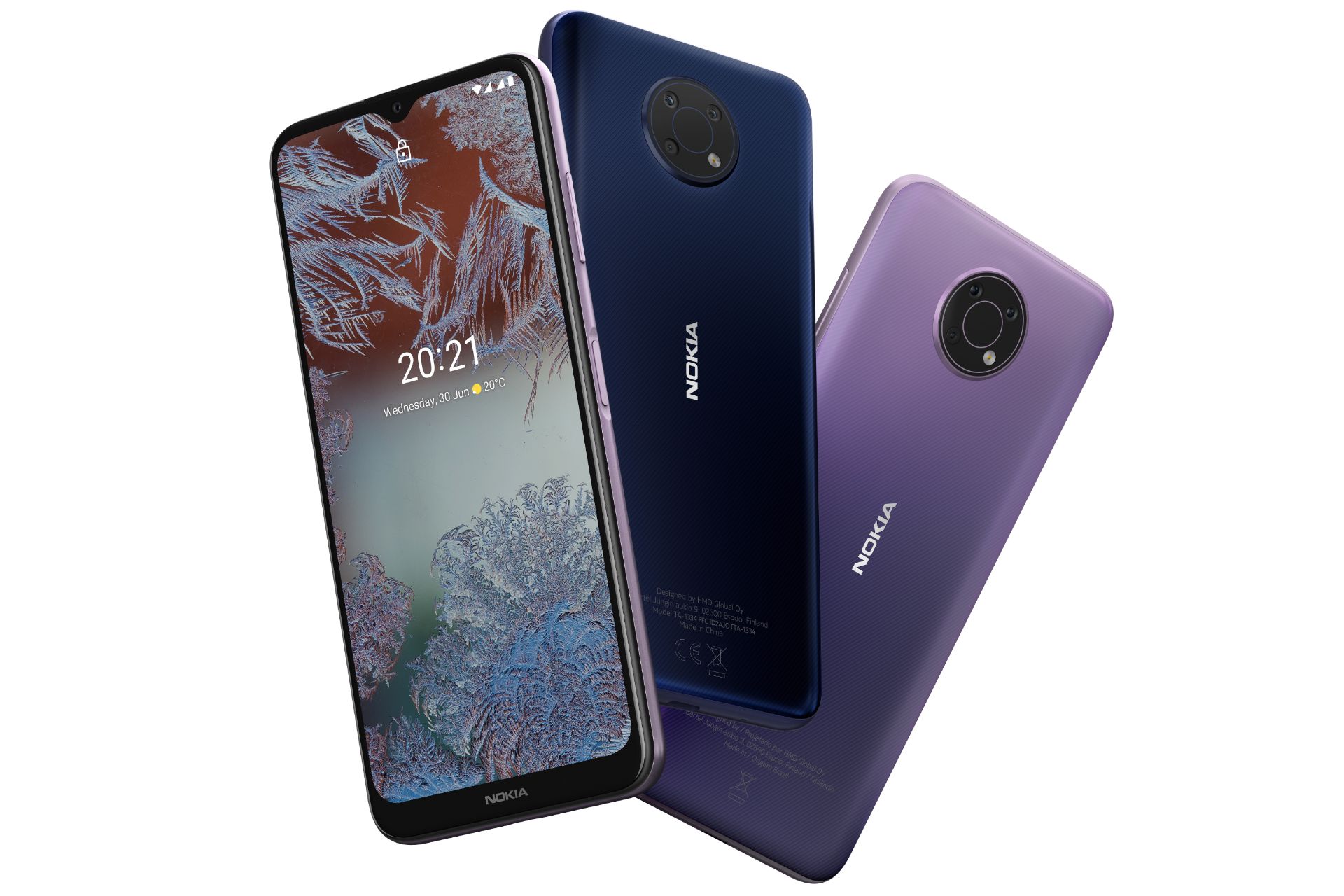 گوشی نوکیا G10 نمای جلو و پشت در دو رنگ