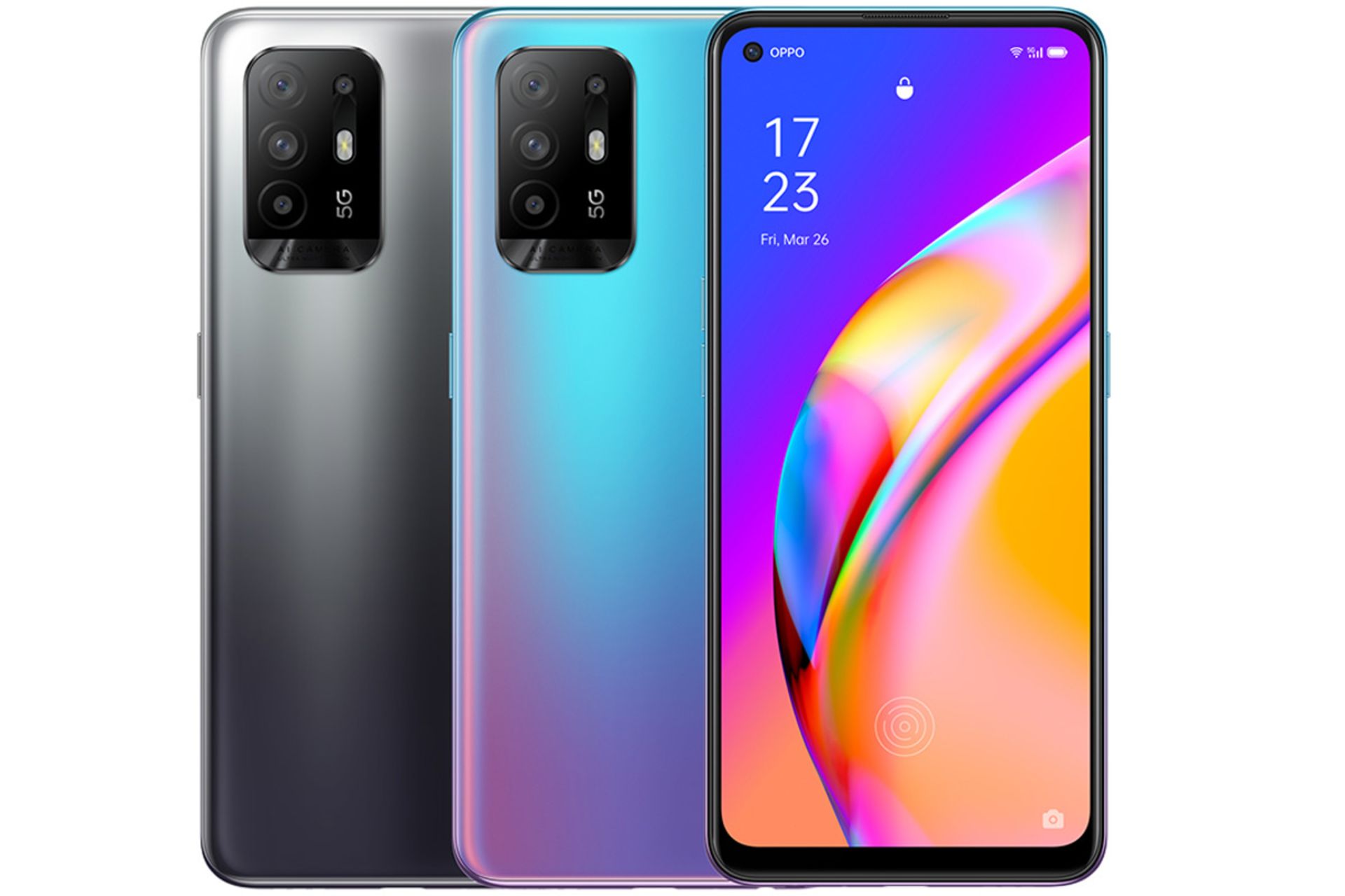 نمای جلو و پشت اوپو ای 94 / Oppo A94 5G تمام رنگ ها