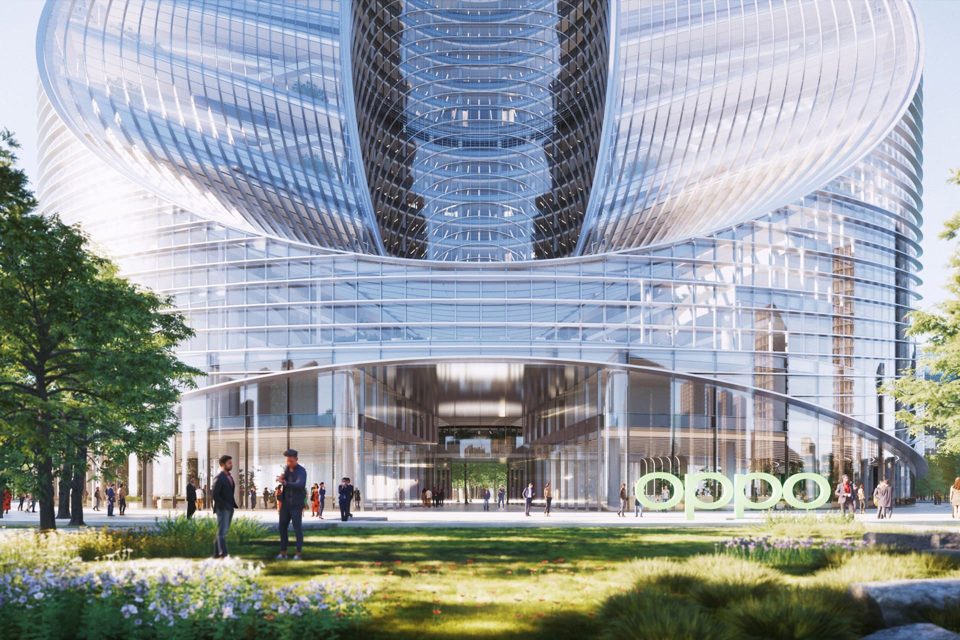 در ورودی برج O-Tower اوپو