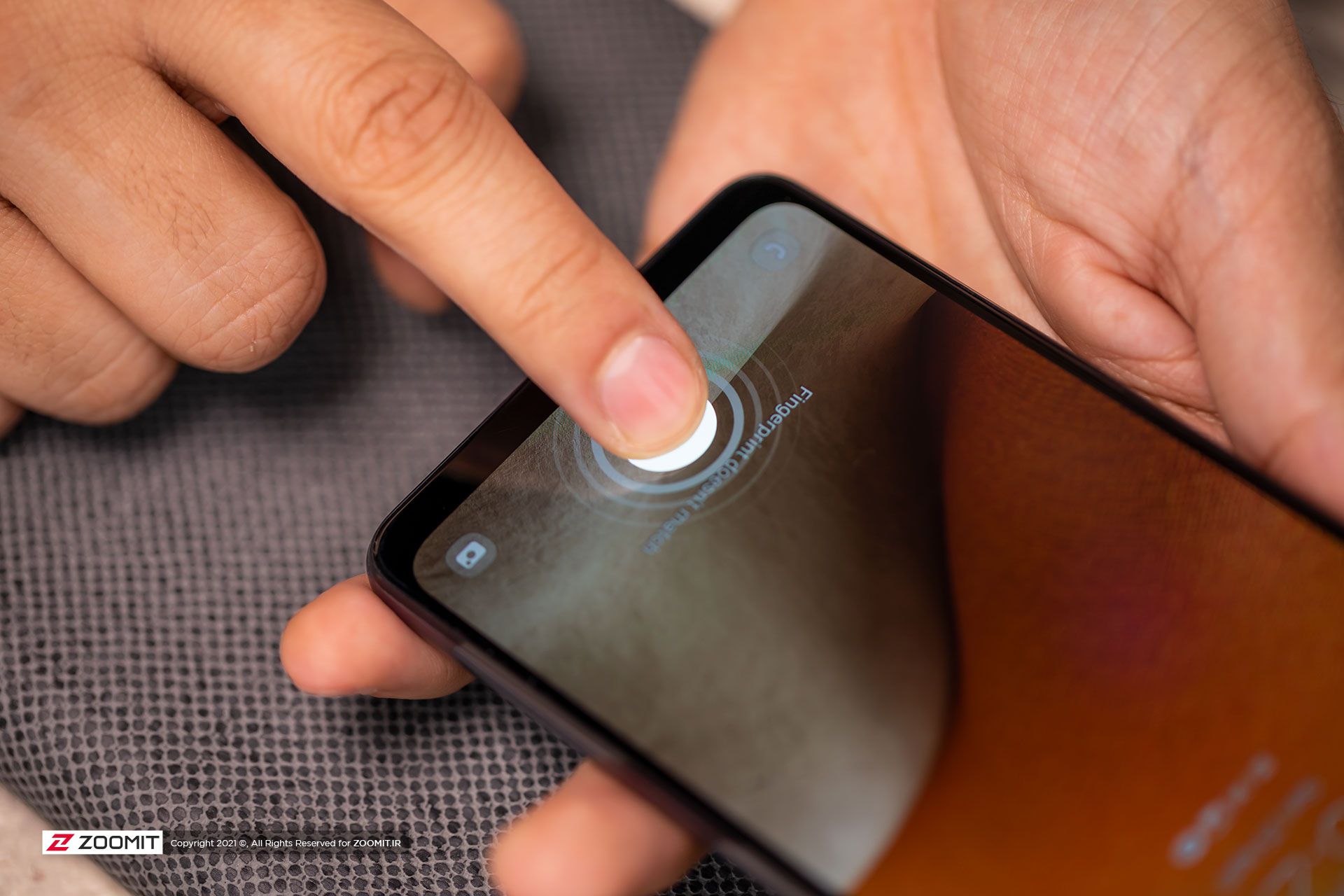 حسگر اثر انگشت زیر نمایشگر گوشی سامسونگ گلکسی A32