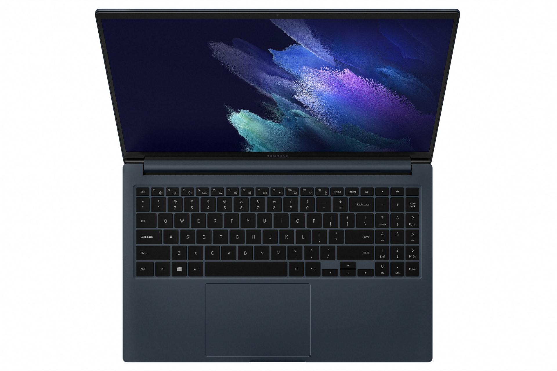 کیبورد گلکسی بوک اودیسی / Galaxy Book Odyssey سامسونگ از نمای بالا