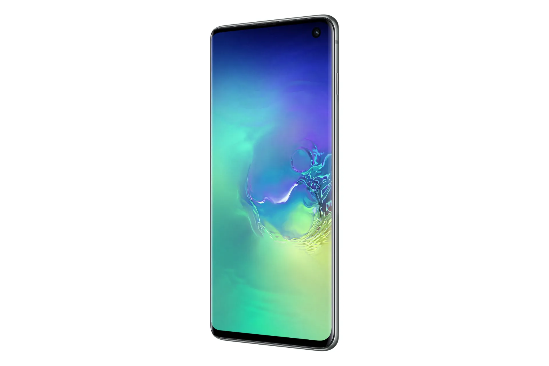 نمای راست گوشی موبایل گلکسی اس 10 سامسونگ Samsung Galaxy S10 سبز