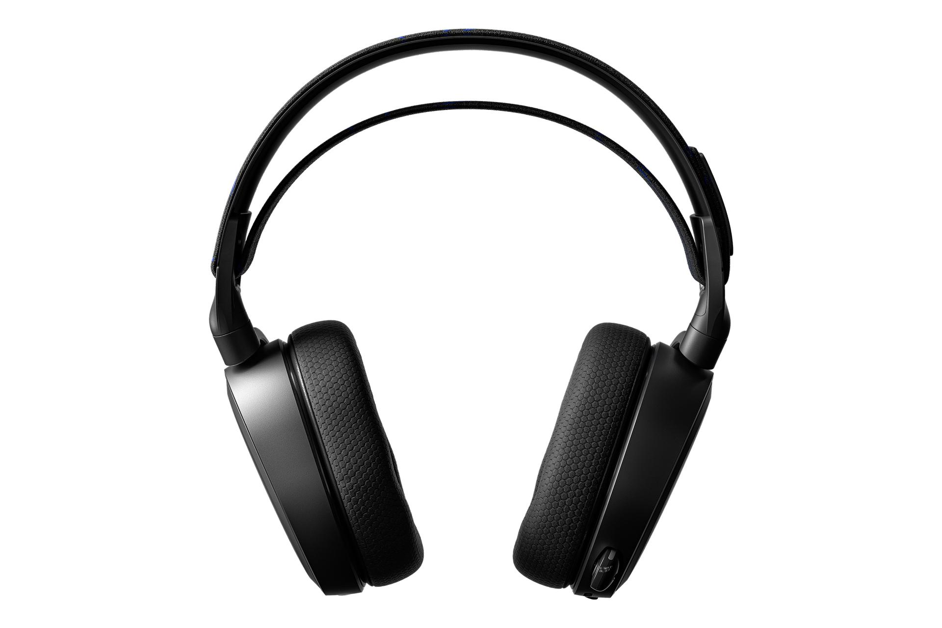 نمای روبرو هدست گیمینگ استیل سریز SteelSeries Arctis 7P مشکی