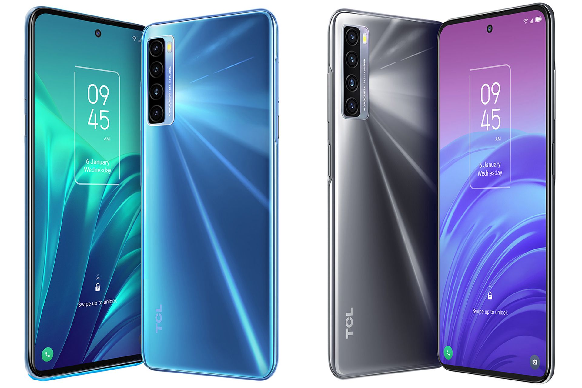 نمایشگر و پنل پشتی گوشی گوشی TCL 20L دو رنگ