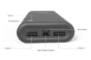 درگاه پاور بانک وریتی Verity V-PA117 20000mAh با ظرفیت 20000 میلی‌آمپر ساعت