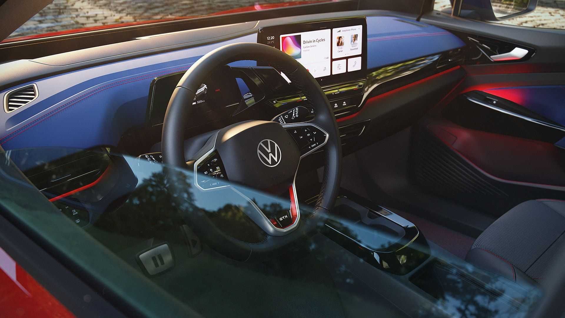 نمای فرمان شاسی بلند برقی فولکس واگن Volkswagen ID.4 GTX 