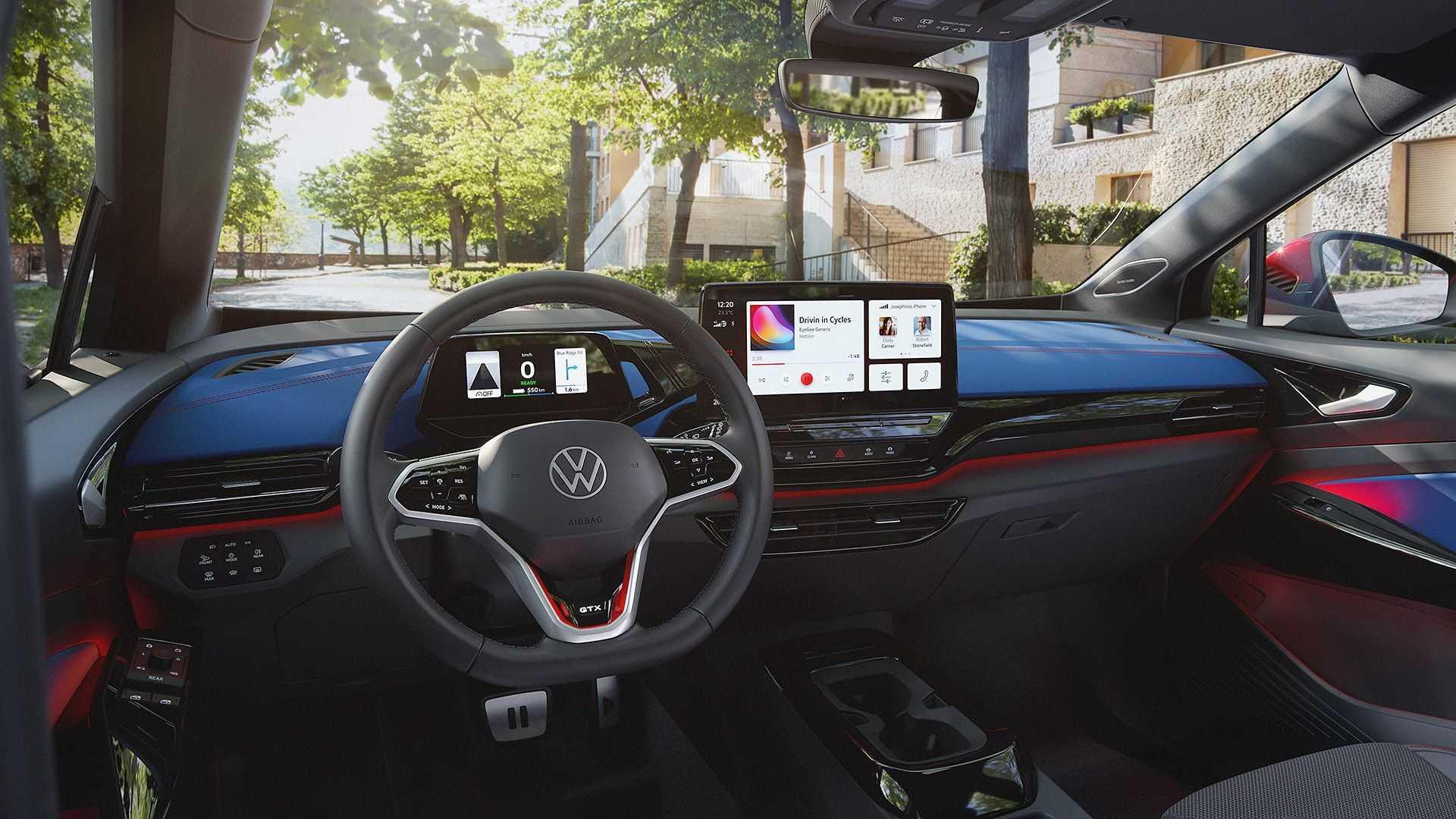 نمای داشبورد شاسی بلند برقی فولکس واگن Volkswagen ID.4 GTX 