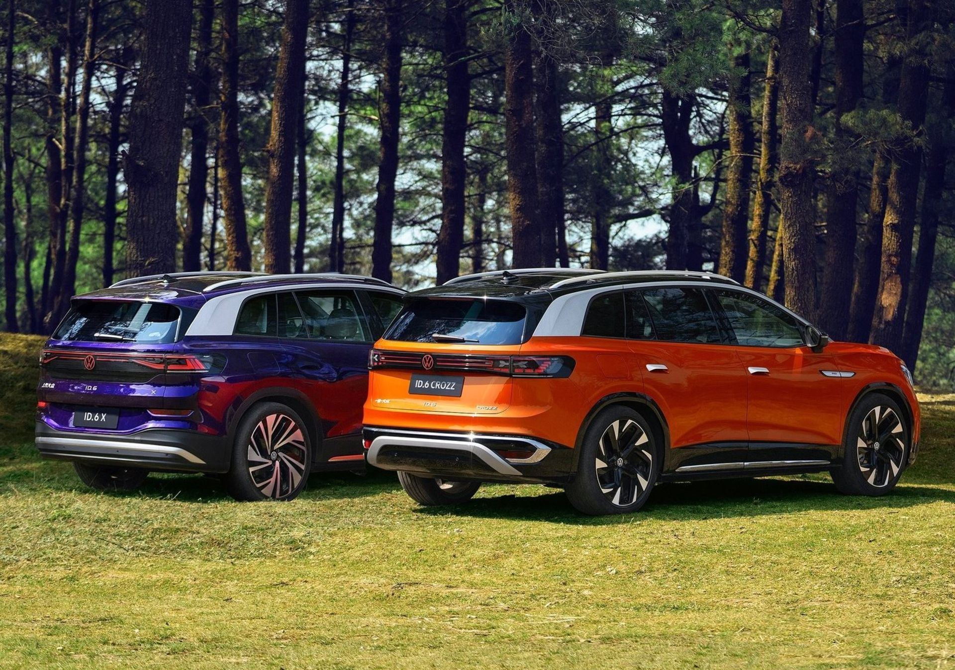 نمای ترکیبی فولکس واگن آی‌دی 6 باز و ایکس Volkswagen ID.6 