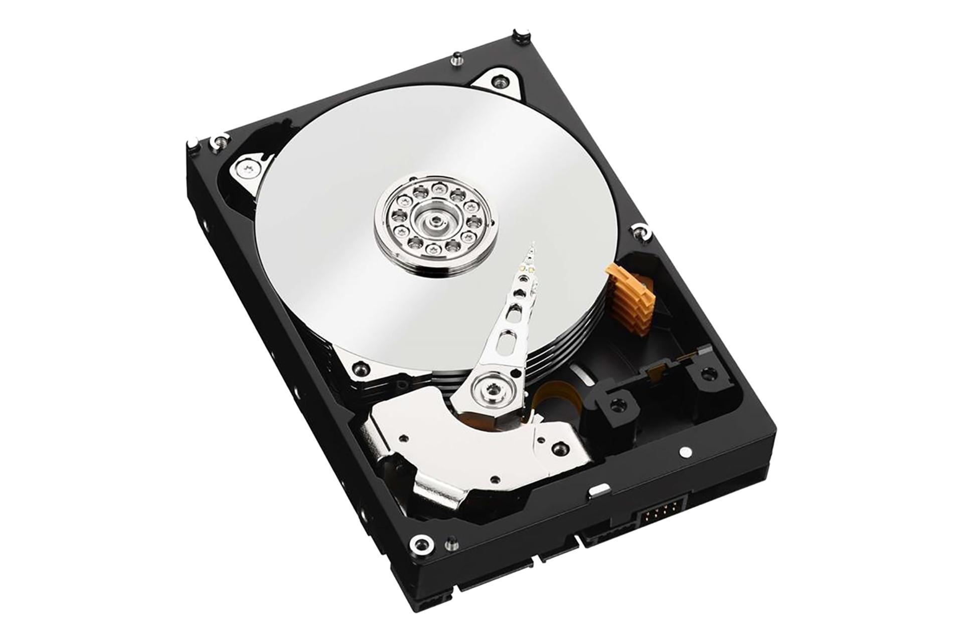 نمای بالا داخل هارد دیسک وسترن دیجیتال Western Digital Black WD6001FZWX 6TB ظرفیت 6 ترابایت